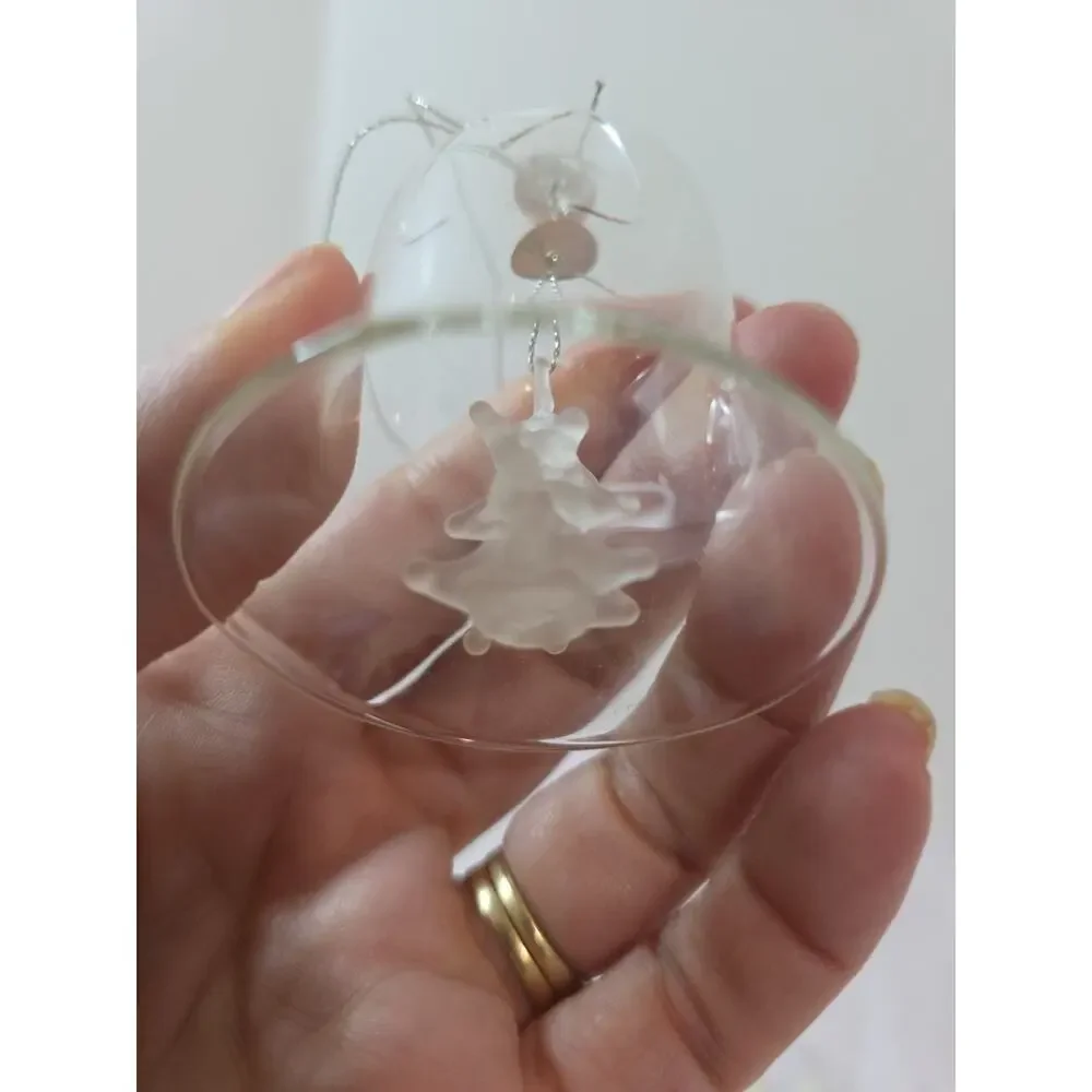 Vintage Christmas Ornaments Frosty Sparkly Icicles & 4 Glass Bells Star Angel